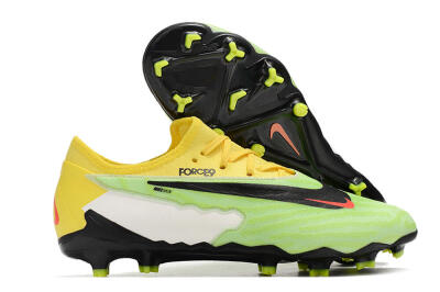 Nike Phantom GX Academy FG Low-Tops Football Boots - Green/Black/White/Yellow