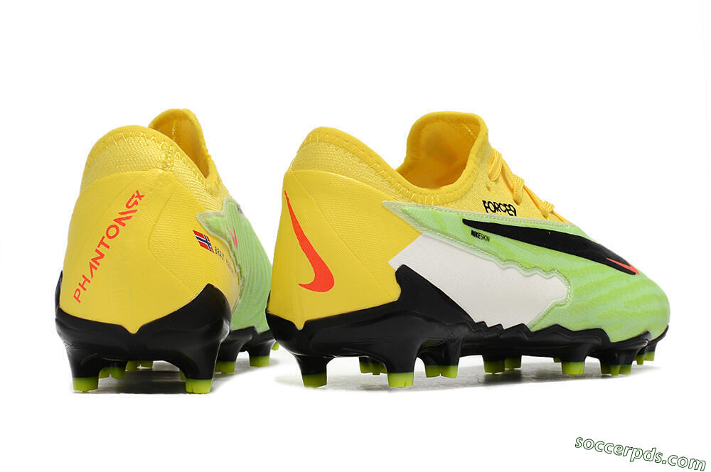 Nike Phantom GX Academy FG Low-Tops Football Boots - Green/Black/White/Yellow 6