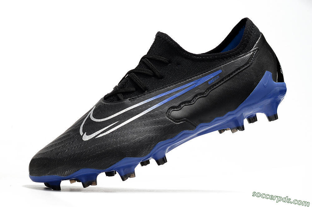 Nike Phantom GX Academy FG Low-Tops Football Boots - Black/White/Blue 5