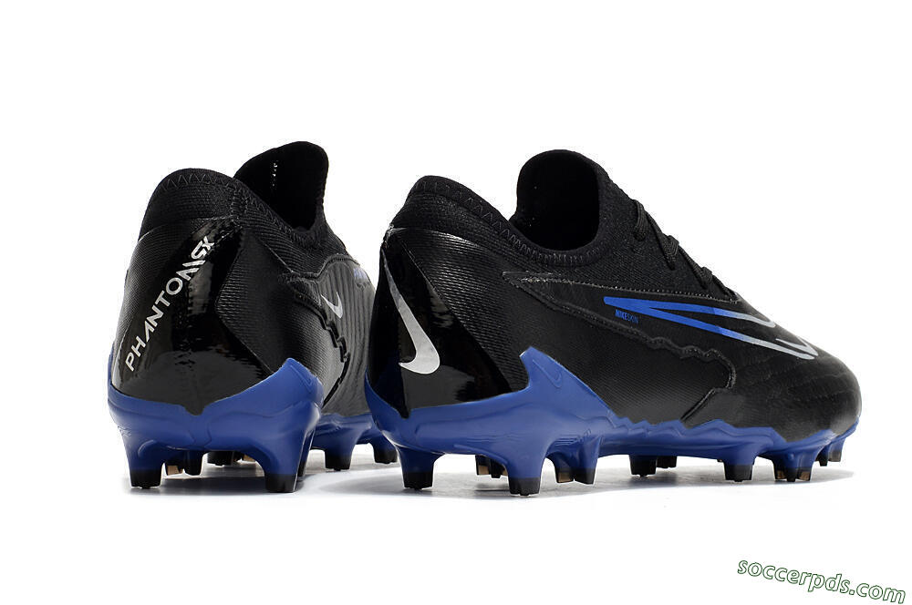 Nike Phantom GX Academy FG Low-Tops Football Boots - Black/White/Blue 6