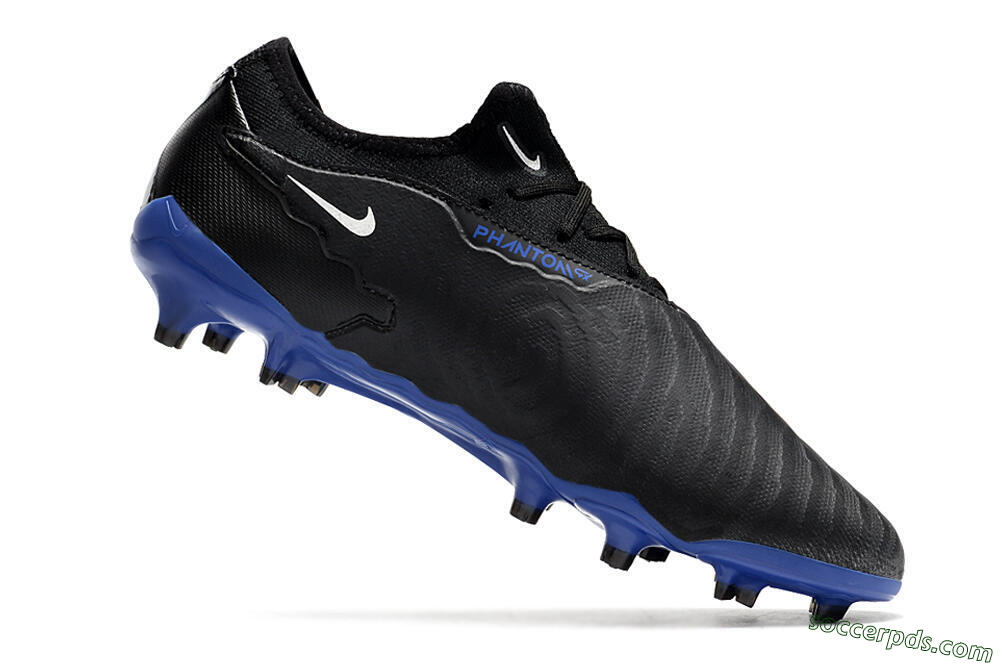 Nike Phantom GX Academy FG Low-Tops Football Boots - Black/White/Blue 4