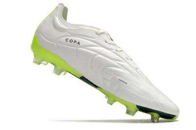 Adidas Copa Pure.1 FG Low-Tops Football Boots - White/Black/Green