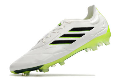 Adidas Copa Pure.1 FG Low-Tops Football Boots - White/Black/Green
