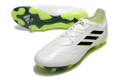 Adidas Copa Pure.1 FG Low-Tops Football Boots - White/Black/Green