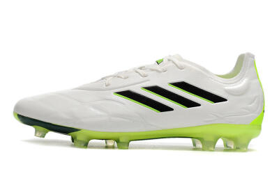 Adidas Copa Pure.1 FG Low-Tops Football Boots - White/Black/Green