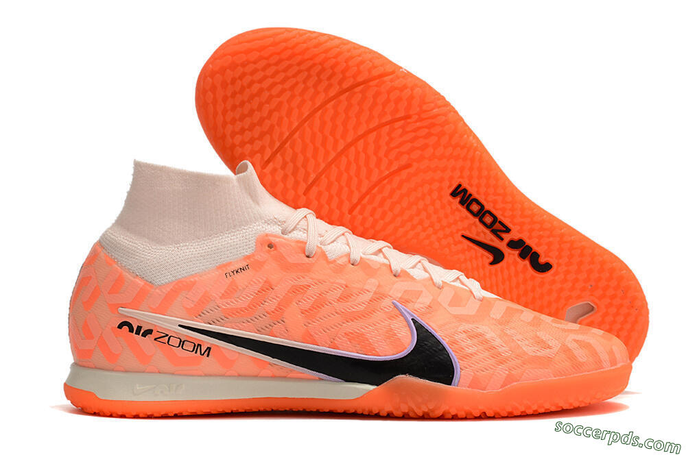 Nike Air Zoom Mercurial Superfly 9 Elite IC High-Tops Football Shoes - Pink/Black/Purple 1