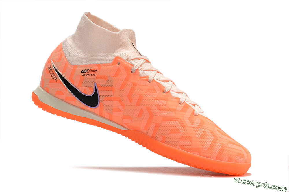 Nike Air Zoom Mercurial Superfly 9 Elite IC High-Tops Football Shoes - Pink/Black/Purple 4