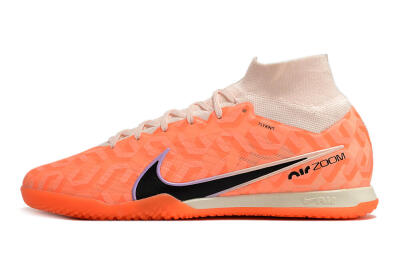 Nike Air Zoom Mercurial Superfly 9 Elite IC High-Tops Football Shoes - Pink/Black/Purple