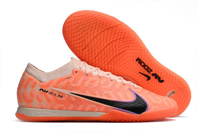 Nike Air Zoom Mercurial Vapor 15 Elite IC Low-Tops Football Shoes - Pink/Black/Purple