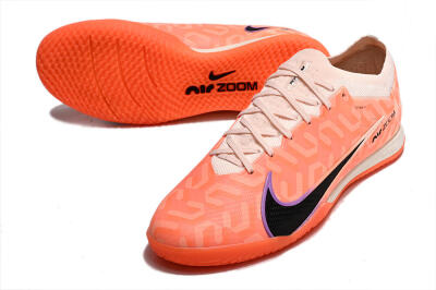 Nike Air Zoom Mercurial Vapor 15 Elite IC Low-Tops Football Shoes - Pink/Black/Purple