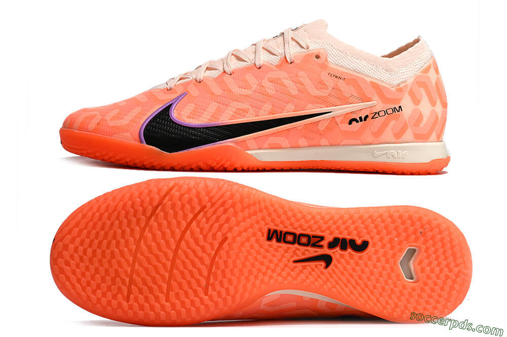 Nike Air Zoom Mercurial Vapor 15 Elite IC Low-Tops Football Shoes - Pink/Black/Purple 0