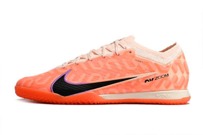 Nike Air Zoom Mercurial Vapor 15 Elite IC Low-Tops Football Shoes - Pink/Black/Purple