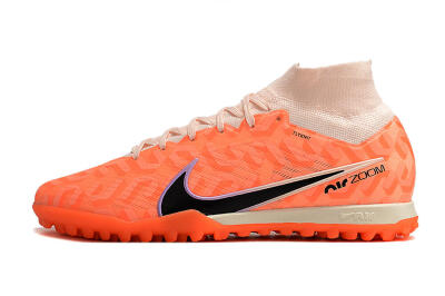Nike Air Zoom Mercurial Superfly 9 Elite TF High-Tops Football Shoes - Pink/Black/Purple