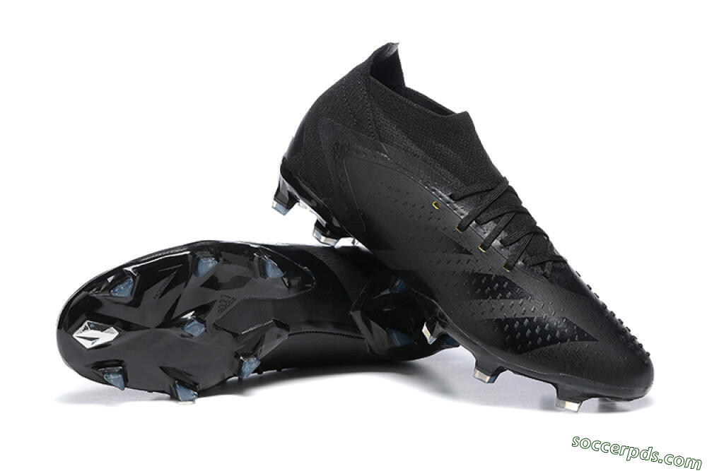 Adidas Predator Accuracy+ FG High-Tops Football Boots - Black/Black 4