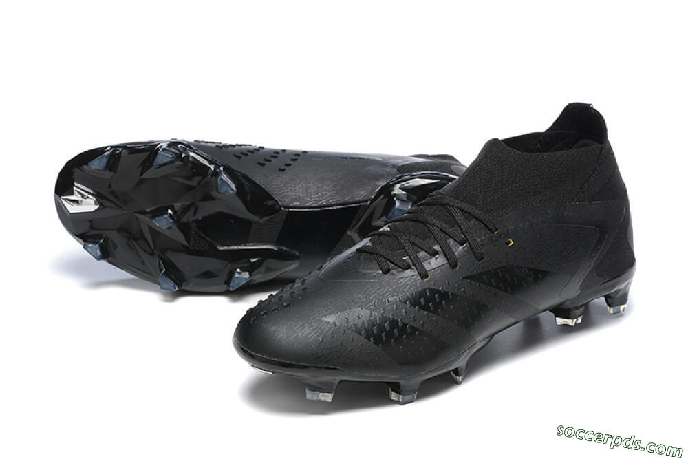 Adidas Predator Accuracy+ FG High-Tops Football Boots - Black/Black 3