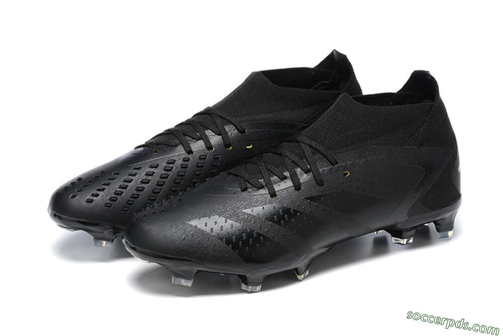 Adidas Predator Accuracy+ FG High-Tops Football Boots - Black/Black 9