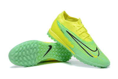 Nike Phantom GX Elite TF Low-Tops Football Shoes - Green/Black/Yellow