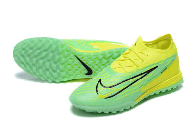 Nike Phantom GX Elite TF Low-Tops Football Shoes - Green/Black/Yellow