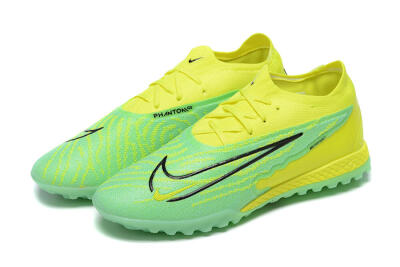 Nike Phantom GX Elite TF Low-Tops Football Shoes - Green/Black/Yellow