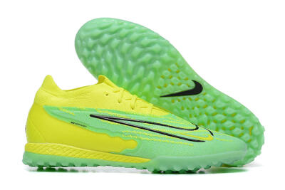Nike Phantom GX Elite TF Low-Tops Football Shoes - Green/Black/Yellow