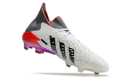 Adidas Predator Freak.1 FG High-Tops Football Boots - White/Grey/Red