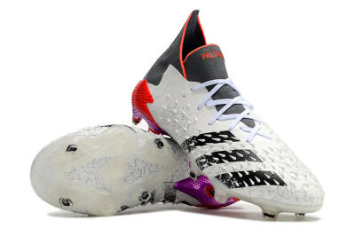 Adidas Predator Freak.1 FG High-Tops Football Boots - White/Grey/Red