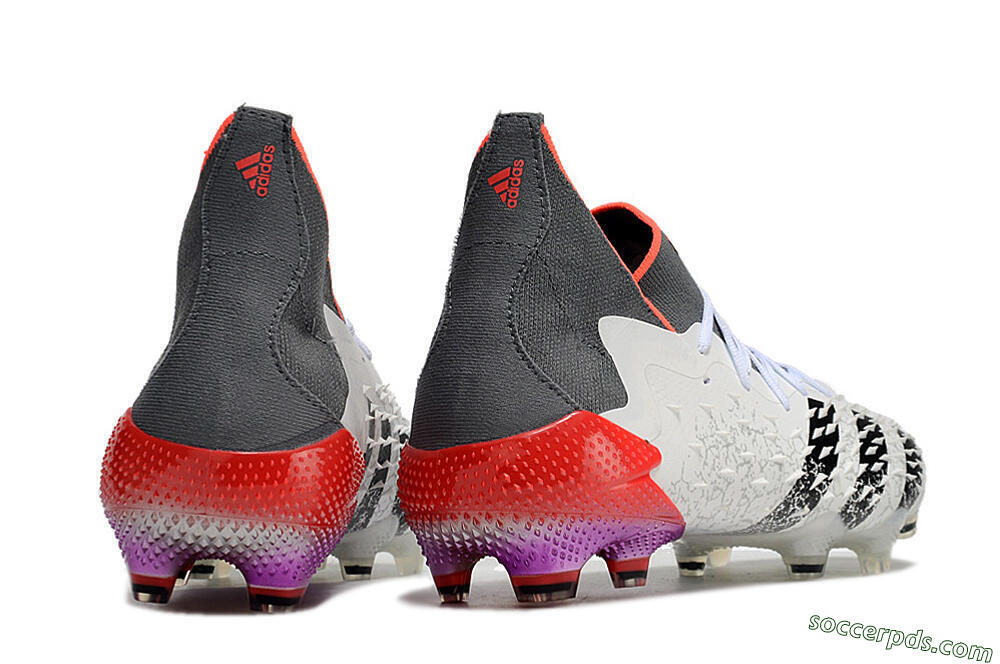 Adidas Predator Freak.1 FG High-Tops Football Boots - White/Grey/Red 6