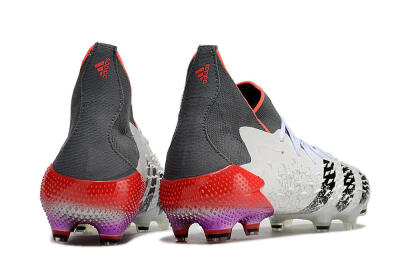 Adidas Predator Freak.1 FG High-Tops Football Boots - White/Grey/Red