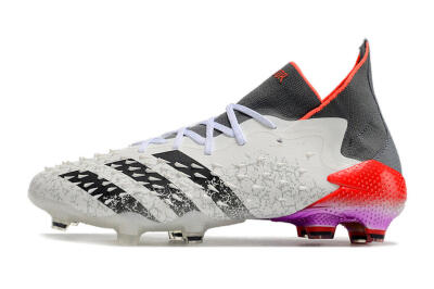 Adidas Predator Freak.1 FG High-Tops Football Boots - White/Grey/Red