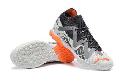 Puma Ultra Ultimate TF Low-Tops Football Shoes - White/Grey/Orange