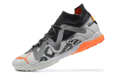 Puma Ultra Ultimate TF Low-Tops Football Shoes - White/Grey/Orange