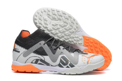 Puma Ultra Ultimate TF Low-Tops Football Shoes - White/Grey/Orange