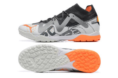 Puma Ultra Ultimate TF Low-Tops Football Shoes - White/Grey/Orange
