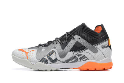 Puma Ultra Ultimate TF Low-Tops Football Shoes - White/Grey/Orange
