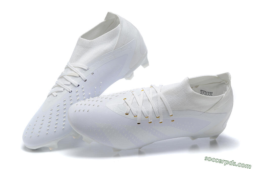Adidas Predator Accuracy+ FG High-Tops Football Boots - White/White 5
