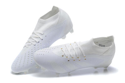 Adidas Predator Accuracy+ FG High-Tops Football Boots - White/White