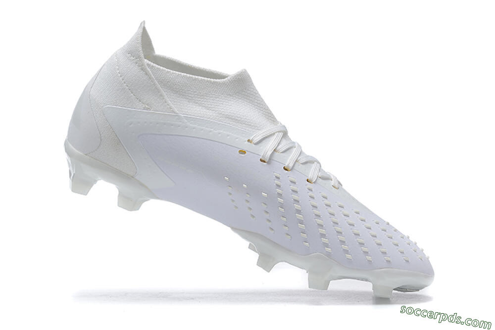Adidas Predator Accuracy+ FG High-Tops Football Boots - White/White 6
