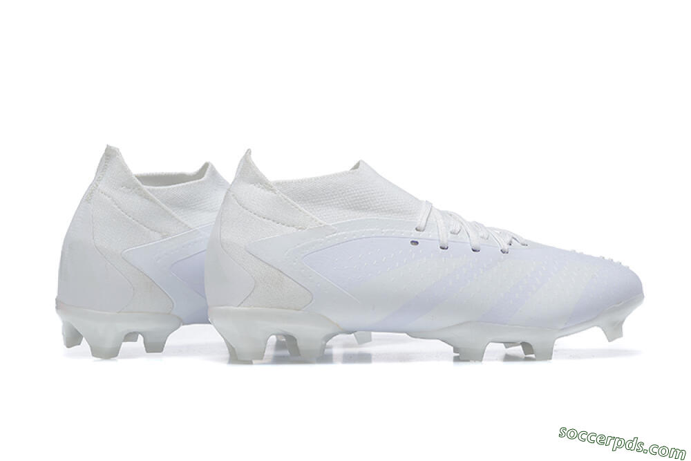 Adidas Predator Accuracy+ FG High-Tops Football Boots - White/White 8