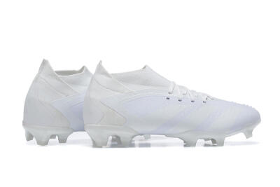 Adidas Predator Accuracy+ FG High-Tops Football Boots - White/White