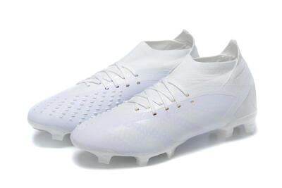 Adidas Predator Accuracy+ FG High-Tops Football Boots - White/White