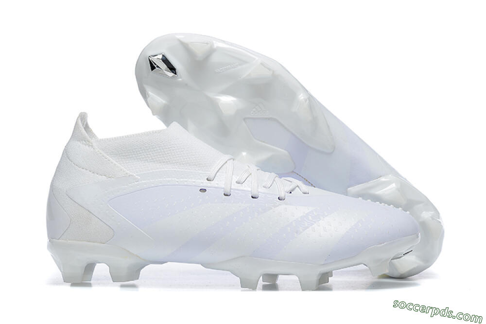 Adidas Predator Accuracy+ FG High-Tops Football Boots - White/White 1