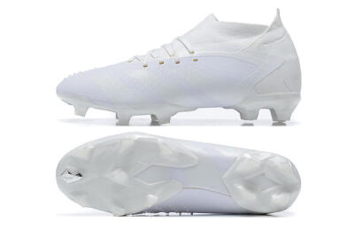 Adidas Predator Accuracy+ FG High-Tops Football Boots - White/White