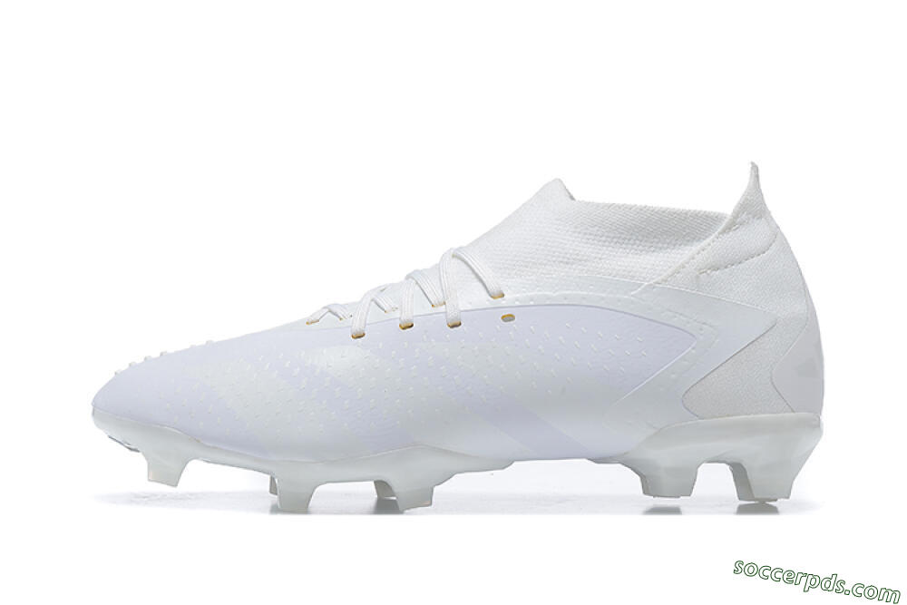 Adidas Predator Accuracy+ FG High-Tops Football Boots - White/White 2