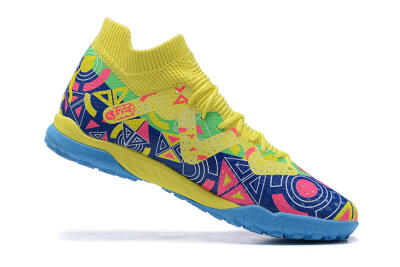 Puma Ultra Ultimate TF Low-Tops Football Shoes - Yellow/Rainbow