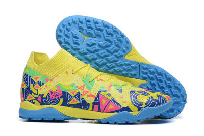 Puma Ultra Ultimate TF Low-Tops Football Shoes - Yellow/Rainbow