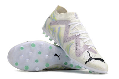 Puma Future Ultimate MG Low-Tops Football Boots - White/Blue/Green