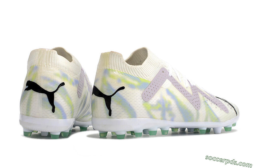 Puma Future Ultimate MG Low-Tops Football Boots - White/Blue/Green 6