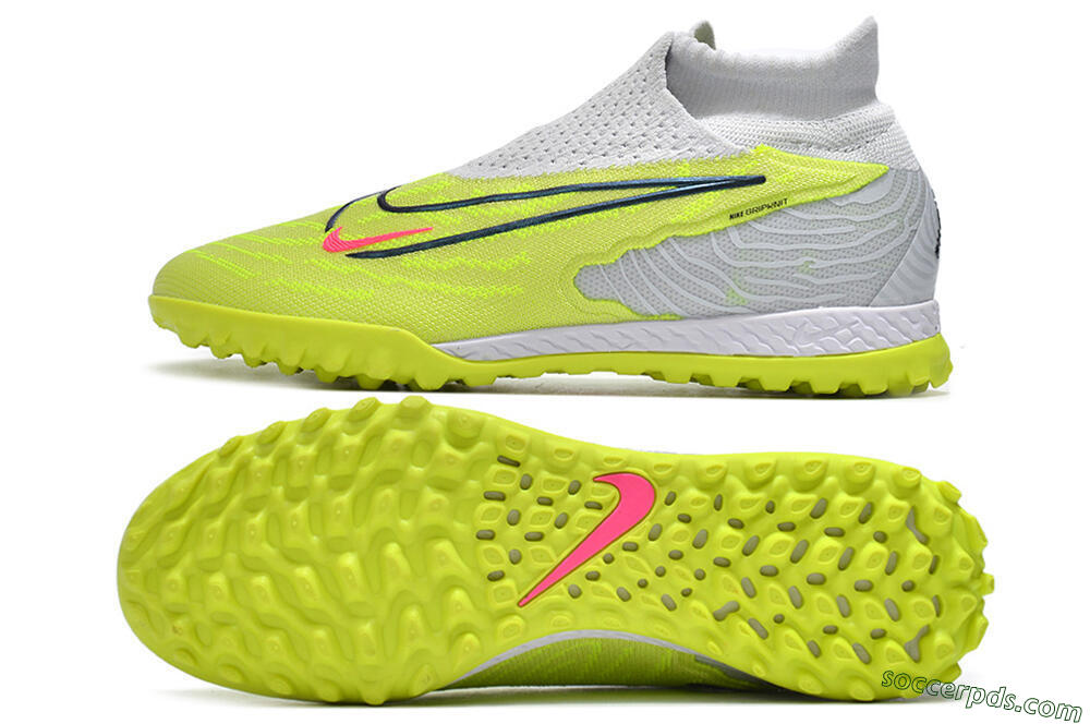 Nike Phantom GX Elite DF Link TF High-Tops Football Shoes - Green/Black/White 0