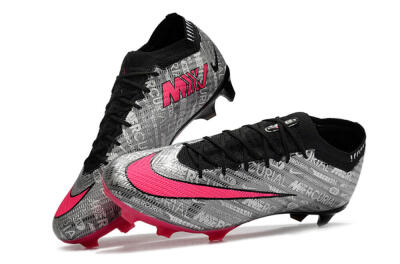 Nike Air Zoom Mercurial Vapor 15 Elite FG Low-Tops Football Boots - Silver/Pink/Black