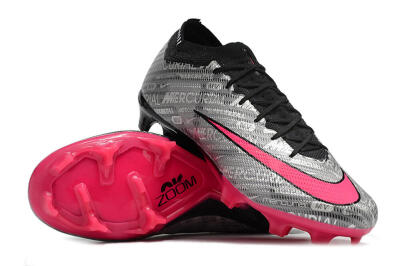 Nike Air Zoom Mercurial Vapor 15 Elite FG Low-Tops Football Boots - Silver/Pink/Black
